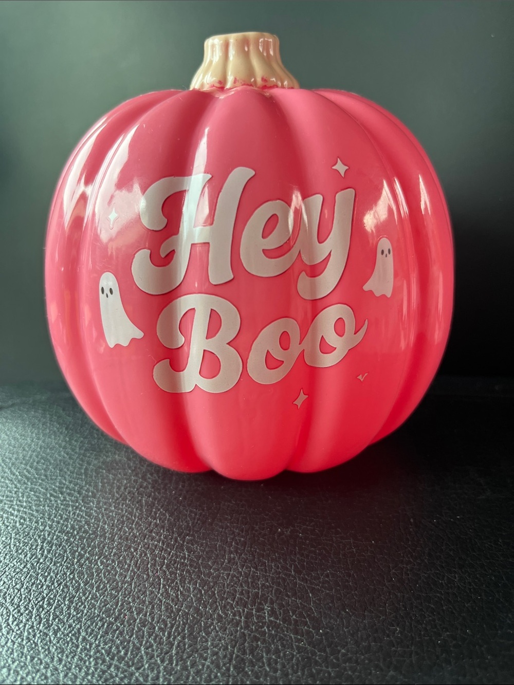 Glossy Pink  Pumpkin Accent